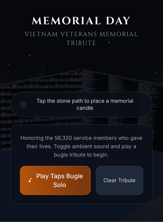 Vietnam Veterans Memorial - Tribute