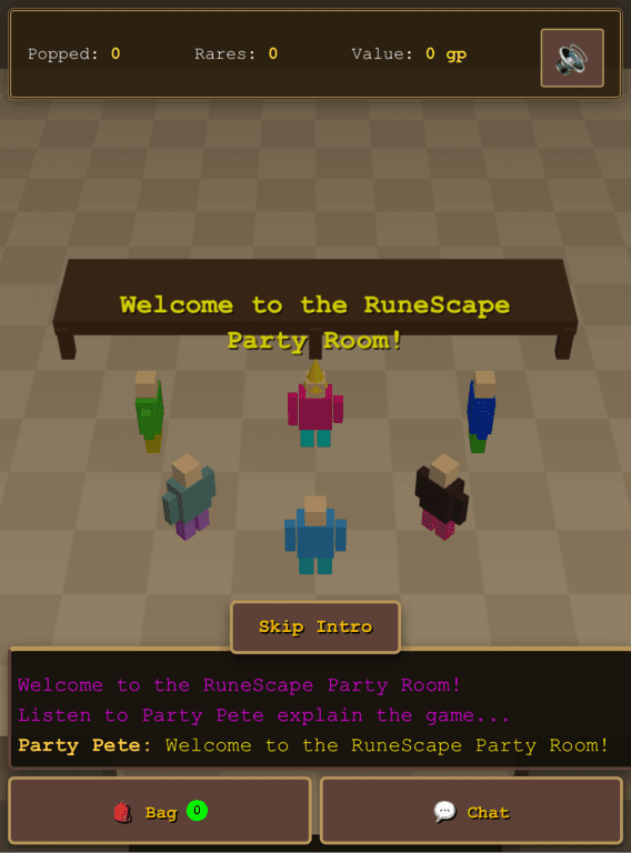 OSRS Party Room Balloon Drop