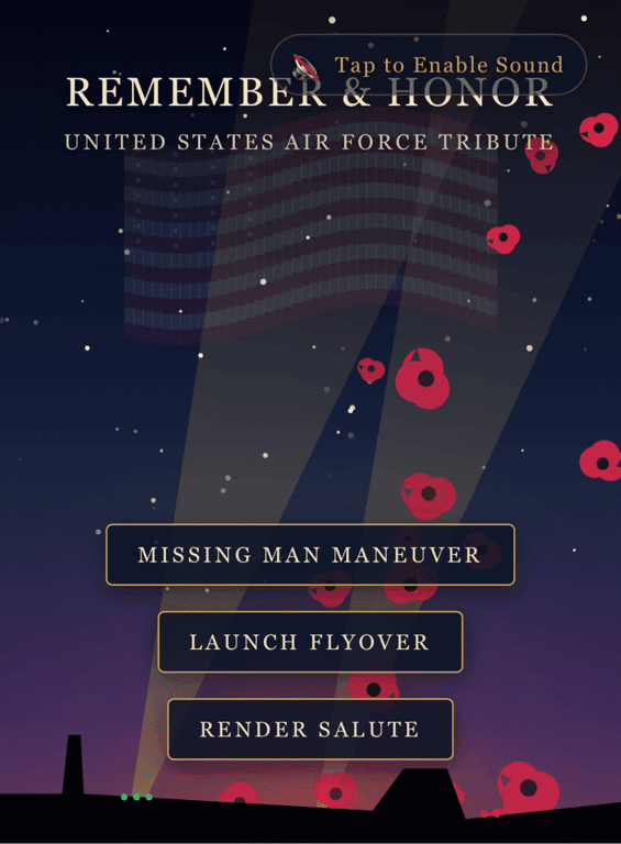 Memorial Day Tribute - USAF Missing Man Formation
