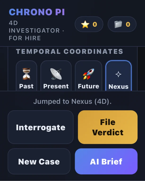 Chrono PI:  Time Detective