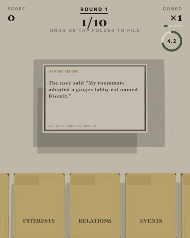 Context Import - Memory Sorting Arcade
