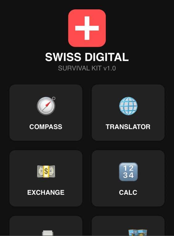 Digital Swiss Army App