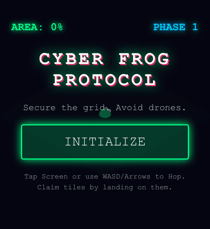 Sci fi area control game featuring giant frogs