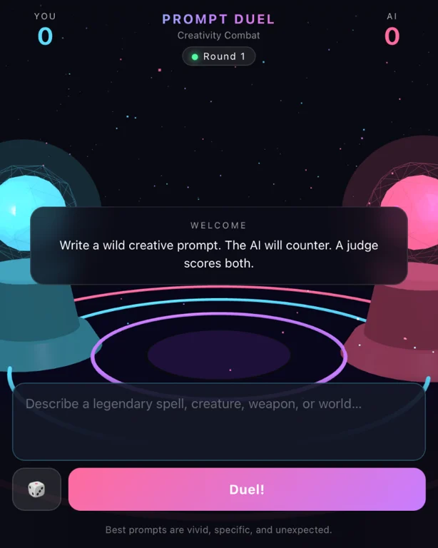 Prompt Duel — User VS AI