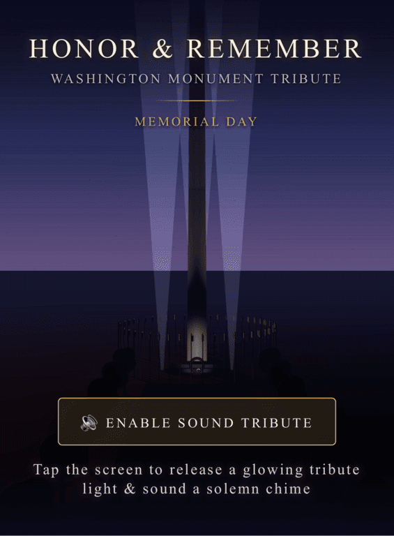 Memorial Day Tribute - Washington Monument