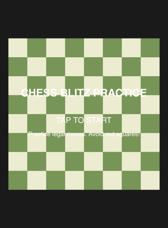 Chess Blitz Practice