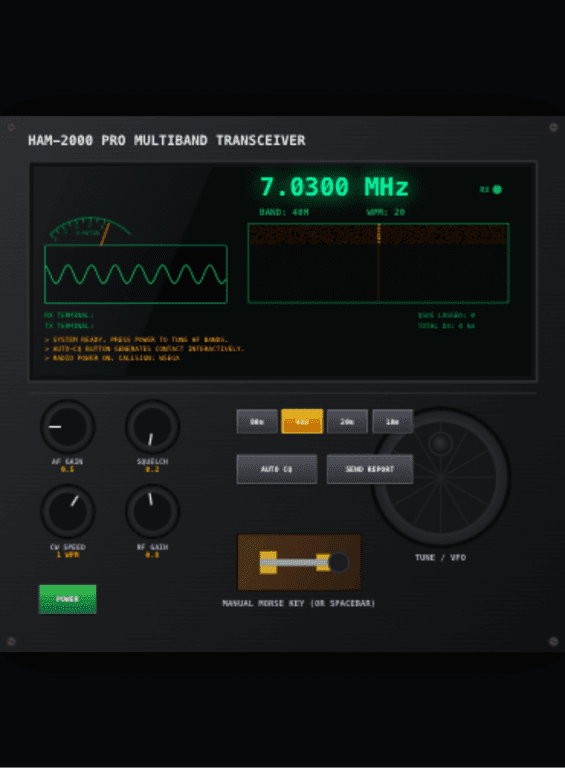 Ham Radio Simulator & Morse Trainer