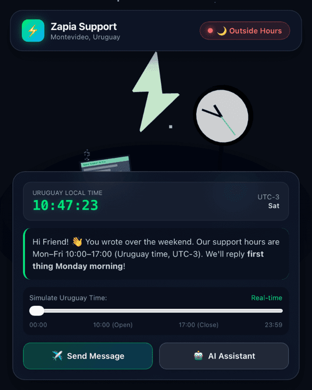 Zapia Support Hub