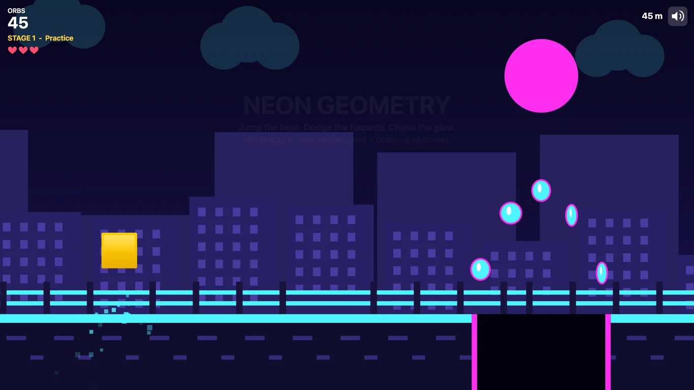 Neon Geometry: Beat Runner