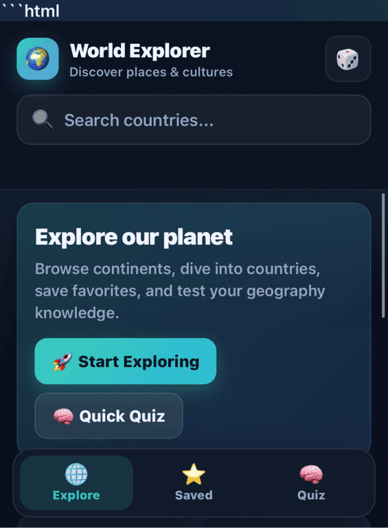 World Explorer