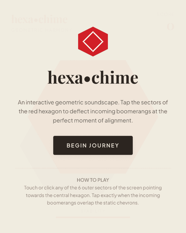 Hexa-Chime: Geometric Rhythm