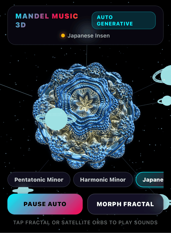 3D Mandel Music Generator