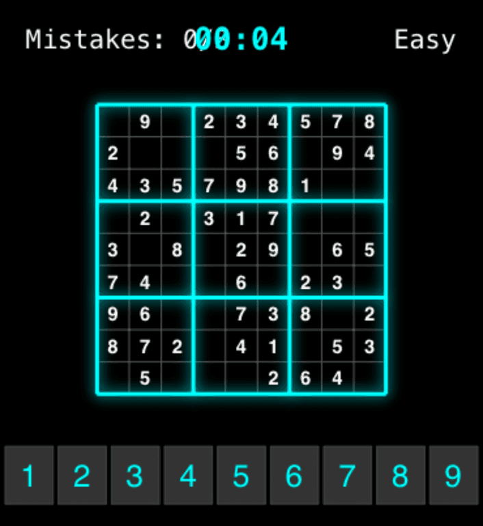 Neon Sudoku