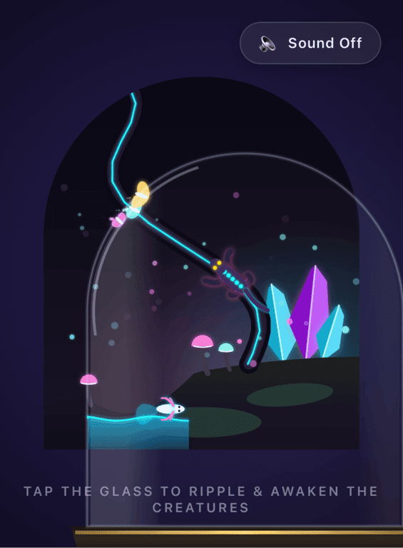 Bioluminescent Terrarium Screensaver