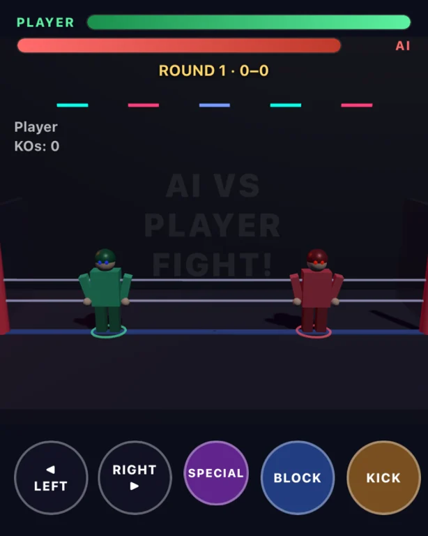 AI vs User Fighting