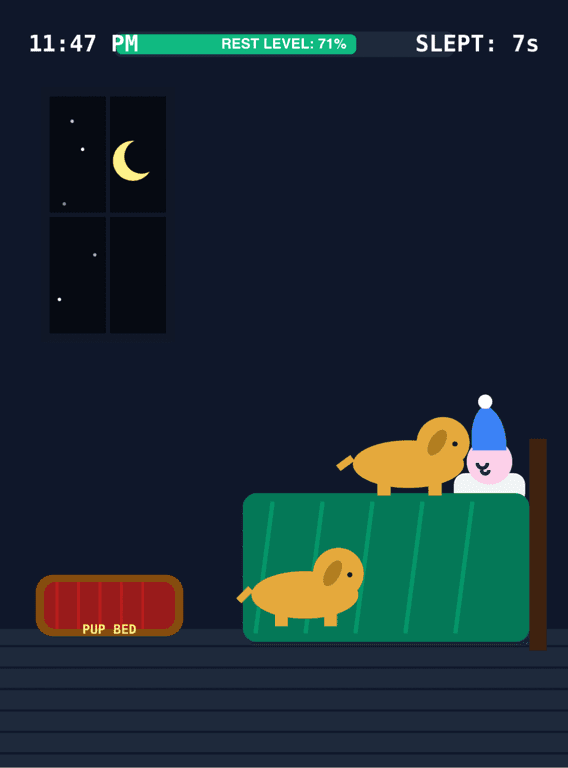 Cozy Sleep - Shoo the Dog!
