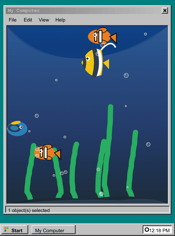 Windows 98 Aquarium Screensaver