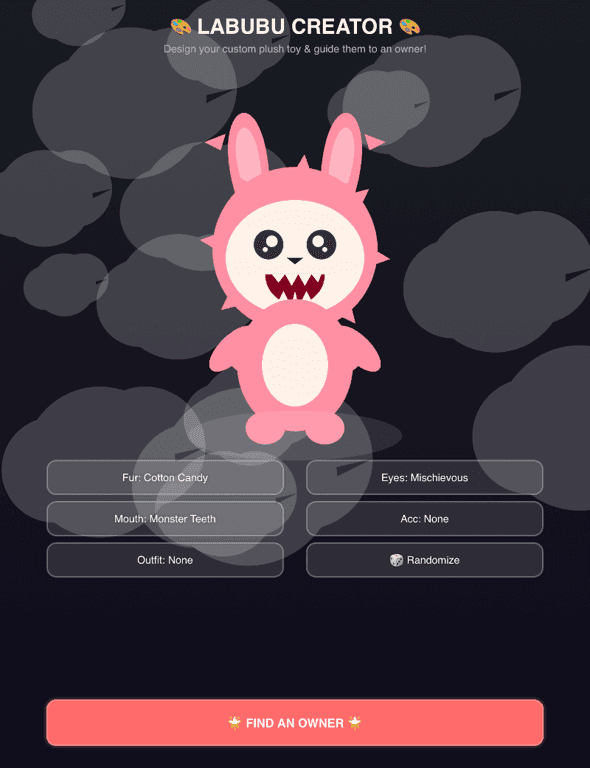 Labubu Creator & Adoption Adventure