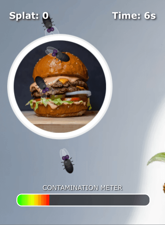 Make a game where flies crawl around on food and t (Remix) (Remix) (Remix) (Remix) (Remix)