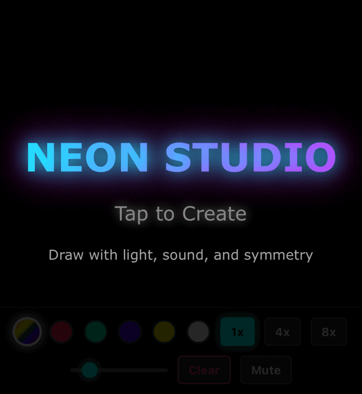 Pretty finger painting game with effects